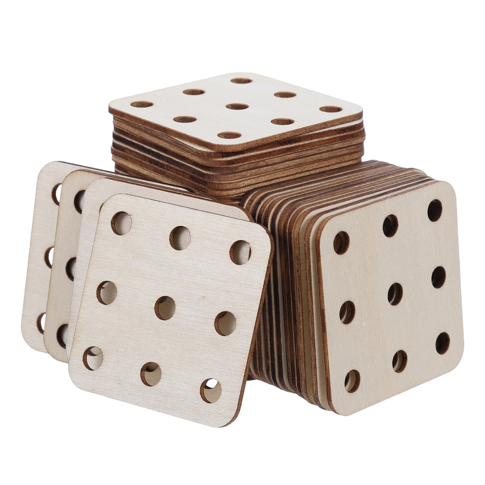 48pcs Wood Tablet Weaving Card - огляд і ціна Tablet Weaving Accessories