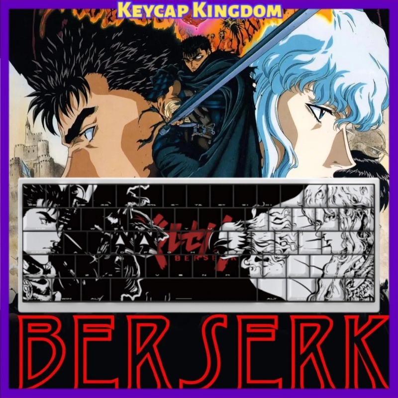 BERSERK Theme Anime Keycap 98  - огляд і ціна Tablet Pc Accessories