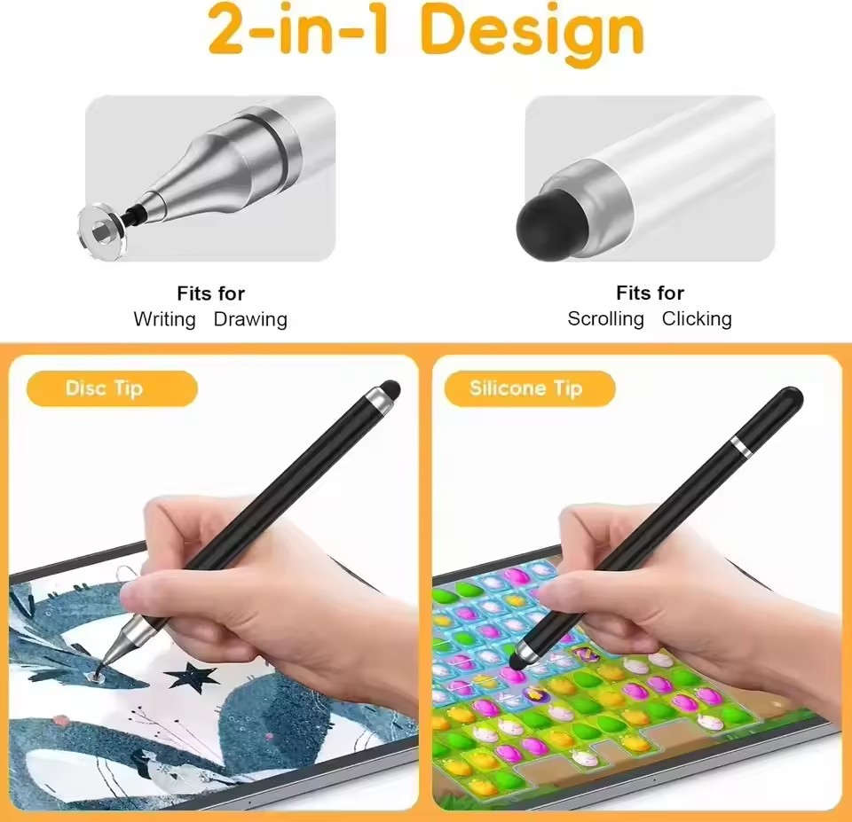 2 in 1 Universal Stylus Pen Fo - огляд і ціна Tablet Pc Accessories